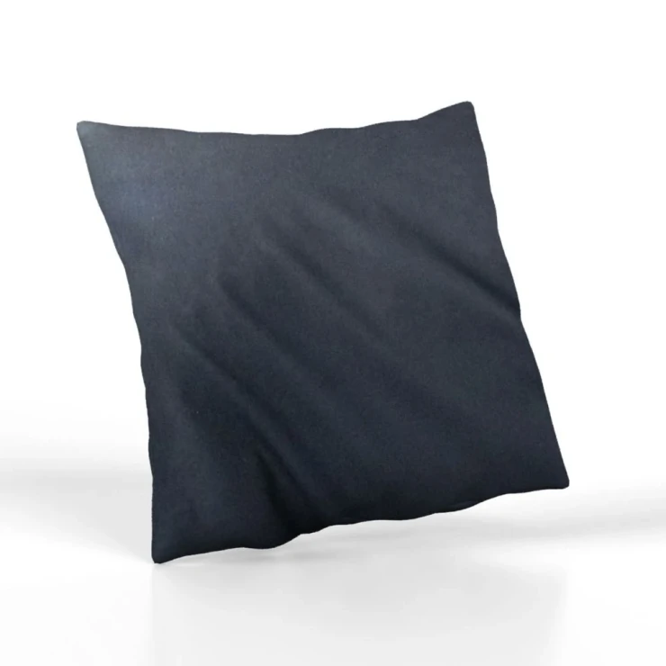 Estella Decorative Pillowcase made of Swiss Satin Anthracite