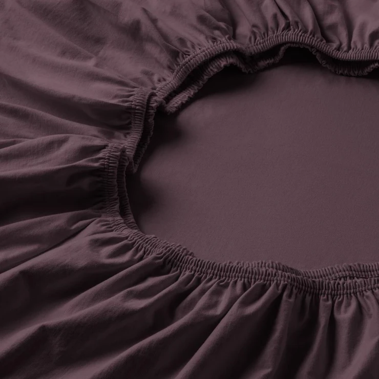 Estella Prześcieradło Jersey Stretch 6600 AUBERGINE