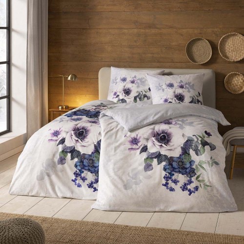 Flannel bedding 4446/101 Snowflower