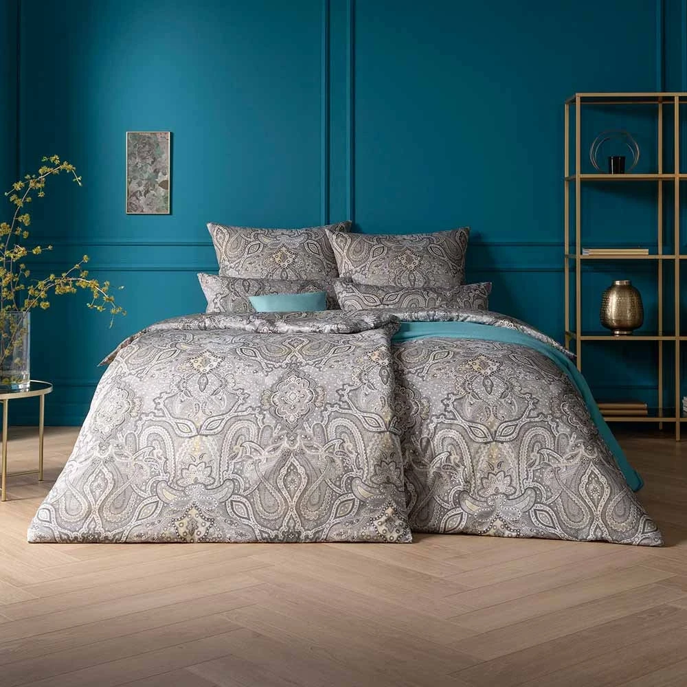 Srebrna Pościel Fernanda - Orientalna Elegancja i Styl