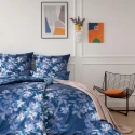 Pościel Katalina | Luksusowy wzór kwiatowy na indygo | Elegancja w Twojej sypialni