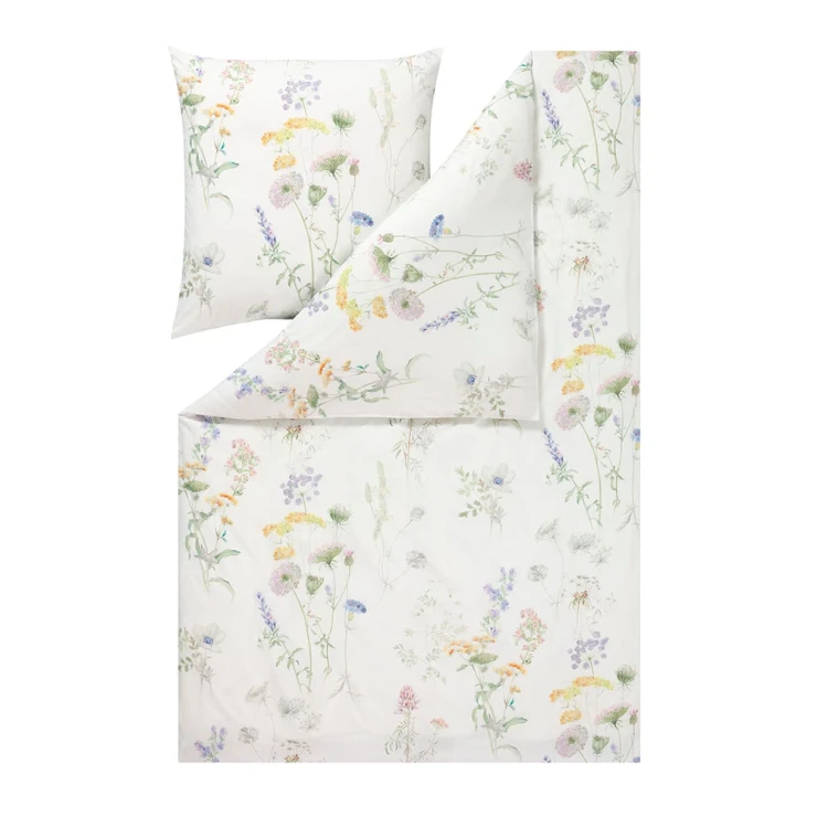 Pościel Primavera | Pastelowe kwiaty w odcieniach żółci, różu i lawendy | Wiosenny nastrój