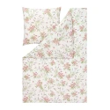 Pościel Noelia | Kwiatowy wzór w odcieniach magenta i zieleni | Letni ogród