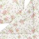 Pościel Noelia | Kwiatowy wzór w odcieniach magenta i zieleni | Letni ogród